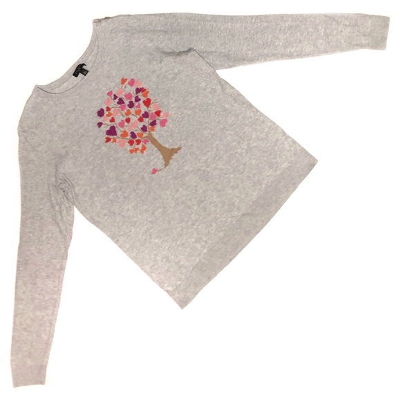 Talbots Novelty Tree of Hearts Sweater SP Small Petite PS - Picture 1 of 12